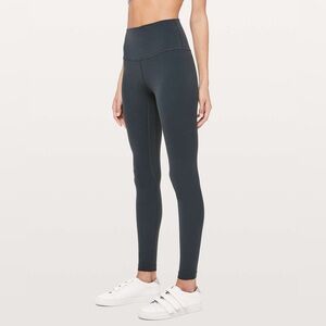 High-Waisted Women's Leggings - Dark Gray